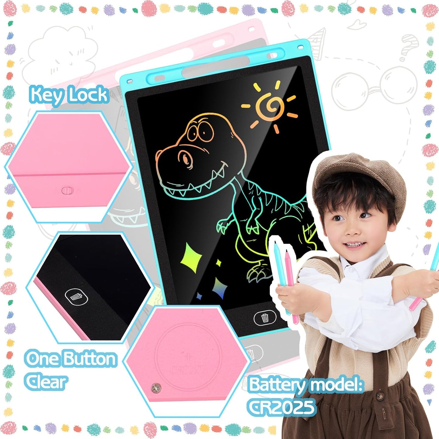 10 Inch LCD Writing Tablet for Kids